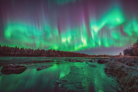 Autumn Aurora, Finland © Harriniva